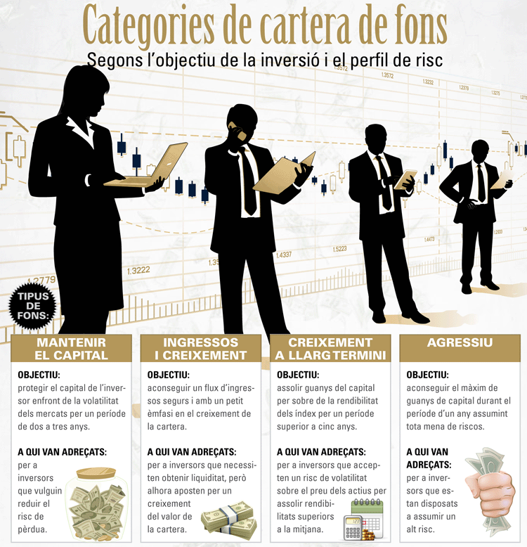 Infografia. Categories de cartera de fons