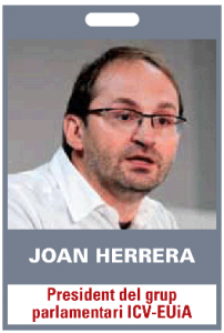 Joan Herrera. President del grup parlamentari ICV.EUiA