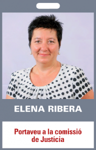 Elena Ribera. Portaveu a la comissió de Justícia