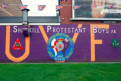 Mural del Unionistes, protestants, a Belfast.